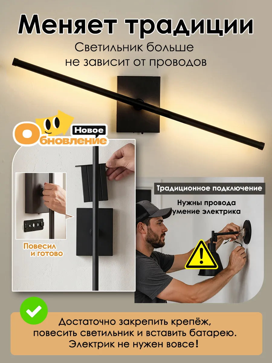 SEEDIQ Настенный светильник беспроводной, с пультом